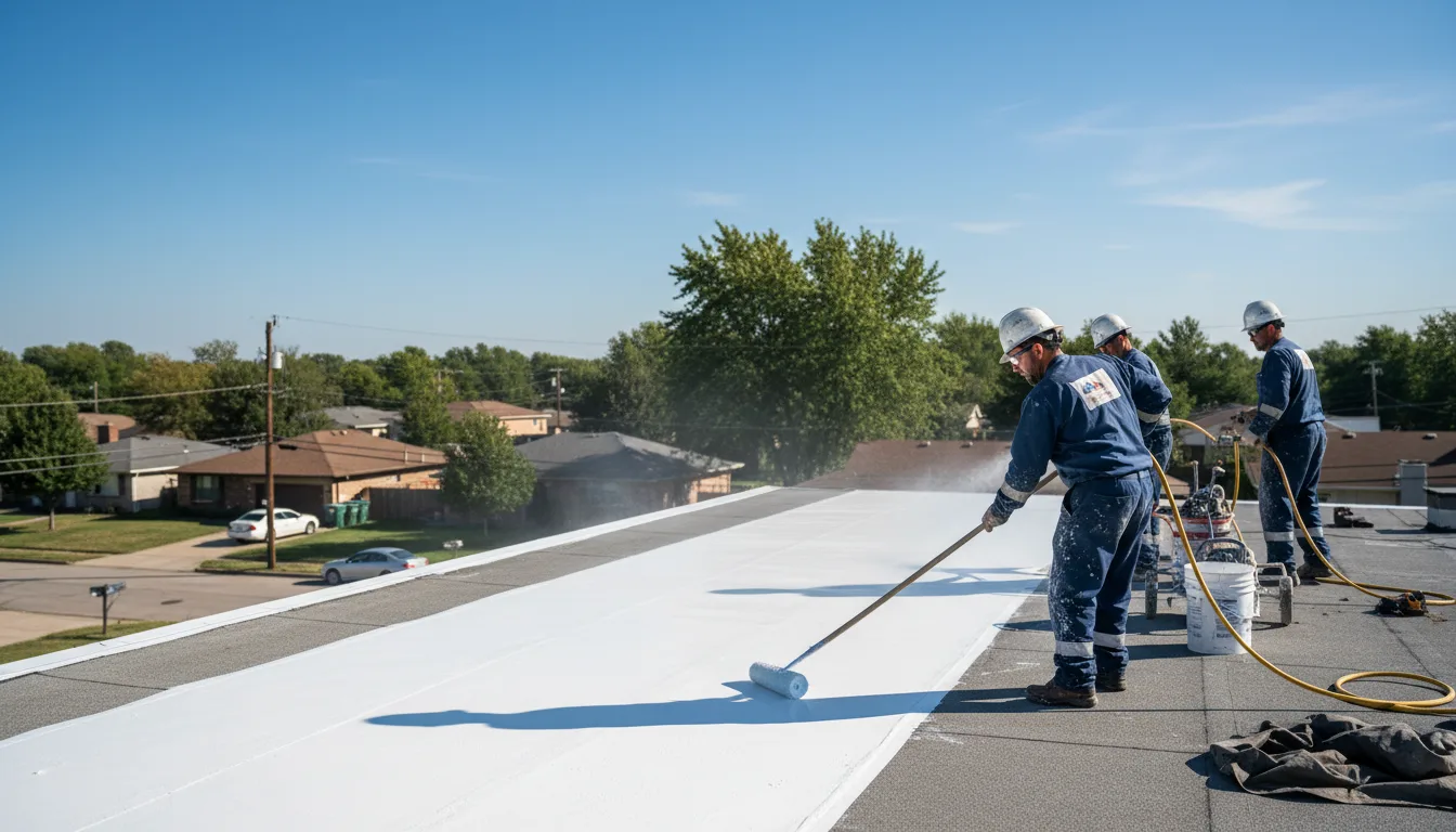 Commercial roof coating in Temple, PA near me
